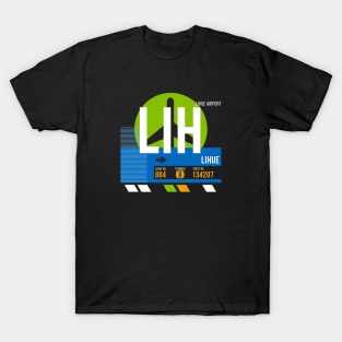 Lihue (LIH) Kauai Airport // Sunset Baggage Tag T-Shirt